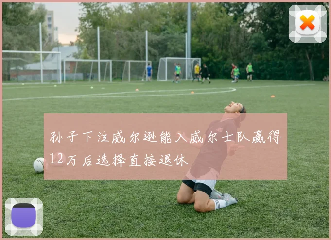 孙子下注威尔逊能入威尔士队赢得12万后选择直接退休
