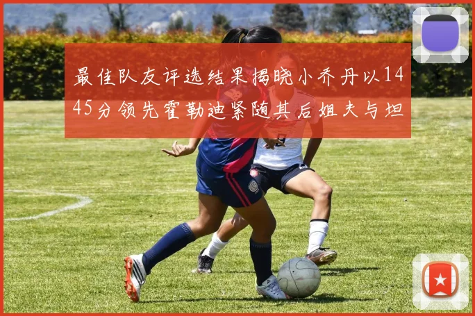 最佳队友评选结果揭晓小乔丹以1445分领先霍勒迪紧随其后姐夫与坦普尔并列第34位